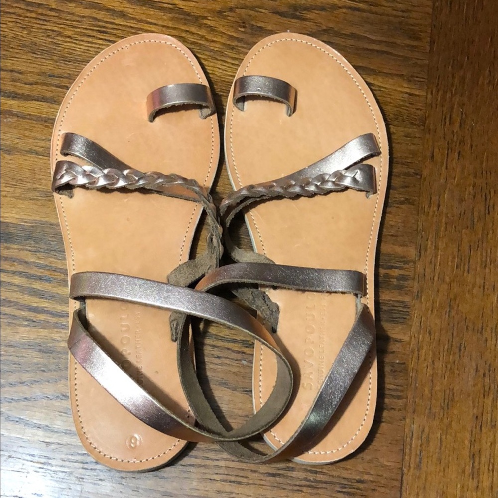 Savopoulos Greek leather sandals.